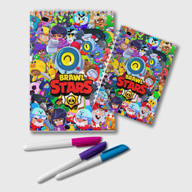 Блокнот с принтом BRAWL STARS NANI в Ухте, 100% бумага | 48 листов, плотность листов — 60 г/м2, плотность картонной обложки — 250 г/м2. Листы скреплены удобной пружинной спиралью. Цвет линий — светло-серый
 | bibi | brawl stars | coach mike | crow | gale | leon | leon shark | max | mecha crow | mortis | mr.p | nani | phoenix | sally leon | sandy | spike | sprout | tara | virus 8 bit | werewolf | ворон | оборотень