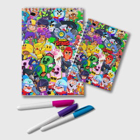 Блокнот с принтом BRAWL STARS NANI в Ухте, 100% бумага | 48 листов, плотность листов — 60 г/м2, плотность картонной обложки — 250 г/м2. Листы скреплены удобной пружинной спиралью. Цвет линий — светло-серый
 | bibi | brawl stars | coach mike | crow | gale | leon | leon shark | max | mecha crow | mortis | mr.p | nani | phoenix | sally leon | sandy | spike | sprout | tara | virus 8 bit | werewolf | ворон | оборотень