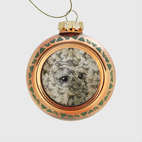 Стеклянный ёлочный шар с принтом Gizmo в Ухте, Стекло | Диаметр: 80 мм | gizmo | gremlins | mogwai | vdzajul | гизмо | гремлины | магвай