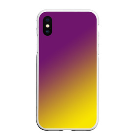 Чехол для iPhone XS Max матовый с принтом ГРАДИЕНТ в Ухте, Силикон | Область печати: задняя сторона чехла, без боковых панелей | gradient | summer | textures | tie dye | абстракт | градиент | желтая | лето | переход | радуга | тай дай | текстура | текстуры | фиолетовая | хиппи | цвета