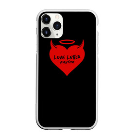 Чехол для iPhone 11 Pro матовый с принтом Payton в Ухте, Силикон |  | Тематика изображения на принте: love | moormeier | payton | блоггер | блогер | дьявол | мумайер | мурмаер | мурмайер | пайтон | пейтон | пэйтон | сердце | танцы | тик ток