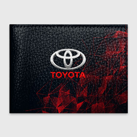 Обложка для студенческого билета с принтом TOYOTA в Ухте, натуральная кожа | Размер: 11*8 см; Печать на всей внешней стороне | Тематика изображения на принте: auto | sport | toyota | авто | автомобиль | автомобильные | бренд | марка | машины | спорт | тойота
