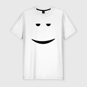 Мужская футболка хлопок Slim с принтом Chill Face в Ухте, 92% хлопок, 8% лайкра | приталенный силуэт, круглый вырез ворота, длина до линии бедра, короткий рукав | Тематика изображения на принте: chil face | chill | chill face | chill face roblox | face | mem roblox | roblox | still chill | still chill face | довольное лицо | лицо | мем роблокс | роблокс | улыбка | фэйс | чил фэйс | чилл фэйс | чилл фэйс роблокс