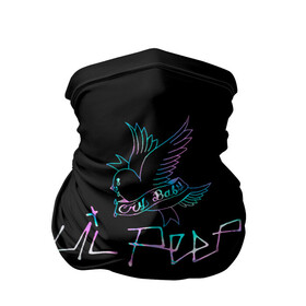 Бандана-труба 3D с принтом lil Peep в Ухте, 100% полиэстер, ткань с особыми свойствами — Activecool | плотность 150‒180 г/м2; хорошо тянется, но сохраняет форму | cry baby | leel | pip | лил | лил пип | модная музыка | модный рэп | музыка | неон | пип | птица | птичка | реп | рэп | рэпер