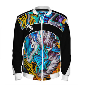 Мужской бомбер 3D с принтом Venum в Ухте, 100% полиэстер | застегивается на молнию, по бокам два кармана без застежек, по низу бомбера и на воротнике - эластичная резинка | boxing | gym | mma | muay | thai | venum | единоборства | спорт