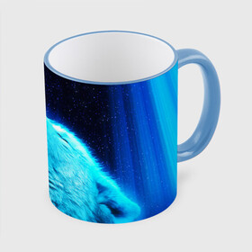 Кружка с полной запечаткой с принтом ВОЛЧИЙ ВОЙ(D) в Ухте, керамика | ёмкость 330 мл | wolf | волк | волки | волчица | животные | одинокий волк