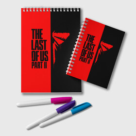 Блокнот с принтом THE LAST OF US II в Ухте, 100% бумага | 48 листов, плотность листов — 60 г/м2, плотность картонной обложки — 250 г/м2. Листы скреплены удобной пружинной спиралью. Цвет линий — светло-серый
 | cicadas | fireflies | naughty dog | the last of us | the last of us 2 | the last of us part 2 | джоэл | зе ласт оф ас | зе ласт оф ас 2 | последние из нас | цикады | элли