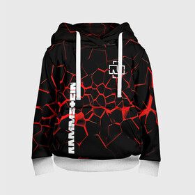 Детская толстовка 3D с принтом Rammstein. в Ухте, 100% полиэстер | двухслойный капюшон со шнурком для регулировки, мягкие манжеты на рукавах и по низу толстовки, спереди карман-кенгуру с мягким внутренним слоем | rammstein | rock | индастриал метал | метал группа | музыка | музыкальная группа | немецкая метал группа | рамштайн | рок | хард рок