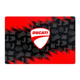 Магнитный плакат 3Х2 с принтом DUCATI [2] в Ухте, Полимерный материал с магнитным слоем | 6 деталей размером 9*9 см | ducati | moto | дукати | мото | мотоцикл