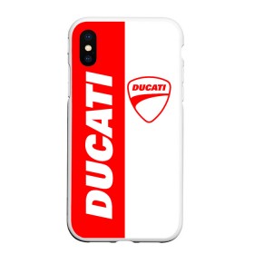 Чехол для iPhone XS Max матовый с принтом DUCATI [4] в Ухте, Силикон | Область печати: задняя сторона чехла, без боковых панелей | Тематика изображения на принте: ducati | moto | дукати | мото | мотоцикл