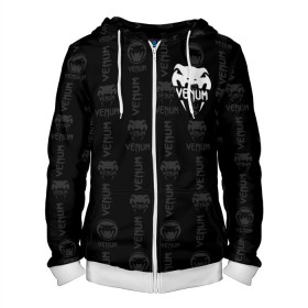 Мужская толстовка 3D на молнии с принтом VENUM | ВЕНУМ в Ухте, 100% полиэстер | длина до линии бедра, манжеты и пояс оформлены мягкой тканевой резинкой, двухслойный капюшон со шнурком для регулировки, спереди молния, по бокам два кармана | mma | snake | sports | ufc | venum | venum mma | бокс | борьба | бренд | венум | единоборства | змея | мма | спорт | юфс