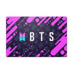 Пазл магнитный 126 элементов BTS / БТС: в Ухте, полимерный материал с магнитным слоем | 126 деталей, размер изделия —  180*270 мм | army | bts | jimin | jin | jungkook | k pop | kpop | music | pop | rm | suga | альбом | армия | бтс | ви | группа | джей | джонгук | иеы | к поп | кавай | корея | кпоп | музыка | поп | сюга | хоуп | чимин | чин | шуга
