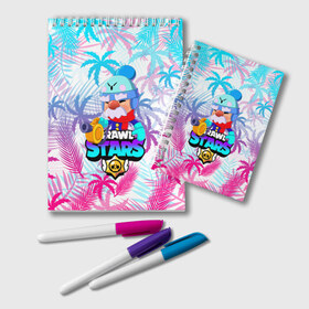 Блокнот с принтом BRAWL STARS GALE ГЕЙЛ в Ухте, 100% бумага | 48 листов, плотность листов — 60 г/м2, плотность картонной обложки — 250 г/м2. Листы скреплены удобной пружинной спиралью. Цвет линий — светло-серый
 | brawl stars | crow | gale | leon | leon shark | max | mr.p | palmen | rainbow | sally leon | shark | sprout | tara | tropical sprout | virus 8 bit | werewolf leon | акула | берли | бравл старс | ворон | макс | оборотень | пальмы | радуга |