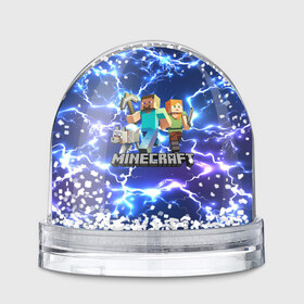 Снежный шар с принтом MINECRAFT / МАЙНКРАФТ в Ухте, Пластик | Изображение внутри шара печатается на глянцевой фотобумаге с двух сторон | block | creeper | cube | minecraft | pixel | блок | геометрия | крафт | крипер | кубики | майнкрафт | пиксели