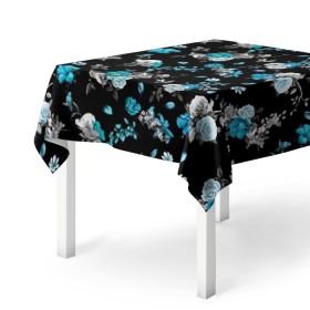 Скатерть 3D Ночные цветы: в Ухте, 100% полиэстер (ткань не мнется и не растягивается) | Размер: 150*150 см |