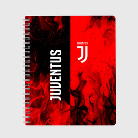 Тетрадь с принтом JUVENTUS / ЮВЕНТУС в Ухте, 100% бумага | 48 листов, плотность листов — 60 г/м2, плотность картонной обложки — 250 г/м2. Листы скреплены сбоку удобной пружинной спиралью. Уголки страниц и обложки скругленные. Цвет линий — светло-серый
 | cr7 | fc juventus | football | juve | juventus | ronaldo | sport | роналдо | спорт | футбол | ювентус