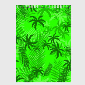 Скетчбук с принтом ПАЛЬМЫ | ЛЕТО | TROPICAL в Ухте, 100% бумага
 | 48 листов, плотность листов — 100 г/м2, плотность картонной обложки — 250 г/м2. Листы скреплены сверху удобной пружинной спиралью | Тематика изображения на принте: hotline miami | neon | new retro wave | outrun | outrun electro | paints | palmen | rainbow | retro | retrowave | summer | synth | synthwave | tropical | брызги | брызги красок | звёзды | космос | краски | лето | неон | пальмы | радуга | 