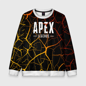 Детский свитшот 3D с принтом Apex Legends. в Ухте, 100% полиэстер | свободная посадка, прямой крой, мягкая тканевая резинка на рукавах и понизу свитшота | apex | apex legends | battle | battle royal | bloodhound | titanfall | wraith | апекс | апекс легендс | батл | битва | война | королевская битва | легендс | рояль