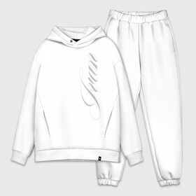 Мужской костюм хлопок OVERSIZE с принтом Иван в Ухте,  |  | большая | ванька | ванюша | ваня | иван | иванка | имена | именная | имя | иоанн | каллиграфия | красивая | надпись | от руки | подпись | пропись | размашистая | с боку | с именем | серая