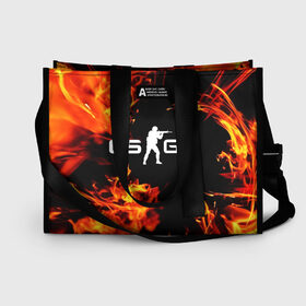 Сумка-шоппер 3D с принтом CS GO КС ГО в Ухте, 100% полиэстер | застегивается на металлическую кнопку; внутренний карман застегивается на молнию. Стенки укреплены специальным мягким материалом, чтобы защитить содержимое от несильных ударов
 | astralis | awp | counter strike | cs go | cs go global offensive | cs:go | faze clan | hyper beast | team liquid | астралис | кс го | тим ликвид | фейз клан | хайпер бист