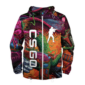 Мужская ветровка 3D с принтом CS GO / КС ГО в Ухте, 100% полиэстер | подол и капюшон оформлены резинкой с фиксаторами, два кармана без застежек по бокам, один потайной карман на груди | Тематика изображения на принте: astralis | awp | counter strike | cs go | cs go global offensive | cs:go | faze clan | hyper beast | team liquid | астралис | кс го | тим ликвид | фейз клан | хайпер бист