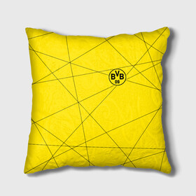 Подушка 3D с принтом BORUSSIA. в Ухте, наволочка – 100% полиэстер, наполнитель – холлофайбер (легкий наполнитель, не вызывает аллергию). | состоит из подушки и наволочки. Наволочка на молнии, легко снимается для стирки | borussia | fc | football | football club | sport | боруссия | боруссия дортмунд | дортмунда | немецкий футбольный клуб | спорт | уефа | униформа | фирменные цвета | фк | футбол | футбольный клуб