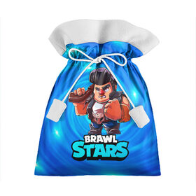 Подарочный 3D мешок с принтом Bull Brawl Star Булл в Ухте, 100% полиэстер | Размер: 29*39 см | Тематика изображения на принте: brawl | brawl stars | brawlstars | brawl_stars | bull | jessie | бравл | бравлстарс | бул | булл