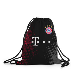 Рюкзак-мешок 3D с принтом BAYERN MUNCHEN. в Ухте, 100% полиэстер | плотность ткани — 200 г/м2, размер — 35 х 45 см; лямки — толстые шнурки, застежка на шнуровке, без карманов и подкладки | bayern | bayern munchen | fc bayern | football | football club | sport | бавария | спорт | футбол | футбольный клуб