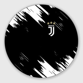 Коврик для мышки круглый с принтом JUVENTUS. в Ухте, резина и полиэстер | круглая форма, изображение наносится на всю лицевую часть | fc | football | football club | juventus | sport | итальянский профессиональный футбольный клуб | клуб италии | спорт | уефа | униформа | фирменные цвета | фк | футбол | футбольный клуб | ювентус