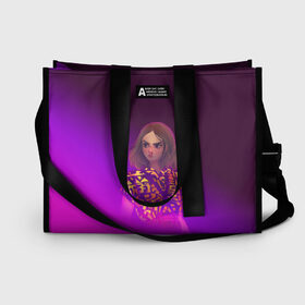 Сумка-шоппер 3D с принтом Оди в Ухте, 100% полиэстер | застегивается на металлическую кнопку; внутренний карман застегивается на молнию. Стенки укреплены специальным мягким материалом, чтобы защитить содержимое от несильных ударов
 | 011 | eleven | season 3 | stranger things | stranger things season 3 | одиннадцать | очень странные дела | очень странные дела 3 | очень странные дела 3 сезон | очень странные дела 4 сезон