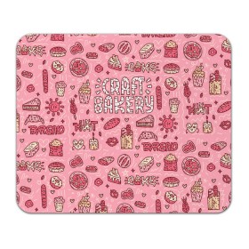 Коврик для мышки прямоугольный с принтом Craft Bakery в Ухте, натуральный каучук | размер 230 х 185 мм; запечатка лицевой стороны | блюда | готовка | еда | кондитер | кулинар | повар | шеф повар