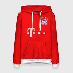 Женская толстовка 3D с принтом BAYERN MUNCHEN. в Ухте, 100% полиэстер  | двухслойный капюшон со шнурком для регулировки, мягкие манжеты на рукавах и по низу толстовки, спереди карман-кенгуру с мягким внутренним слоем. | fc | fc bayern munich | football | football club | sport | клуб германии | мюнхен | немецкий футбольный клуб | спорт | уефа | униформа | фирменные цвета | фк | футбол | футбольный клуб | футбольный клуб бавария