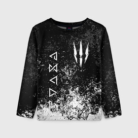 Детский лонгслив 3D THE WITCHER.: в Ухте, 100% полиэстер | длинные рукава, круглый вырез горловины, полуприлегающий силуэт
 | geralt | the witcher | the witcher wild hunt | witcher | ведьмак | ведьмак 3 | геральт | сериал