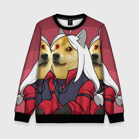 Детский свитшот 3D с принтом ХЕЛЛТЕЙКЕР ДОГГО в Ухте, 100% полиэстер | свободная посадка, прямой крой, мягкая тканевая резинка на рукавах и понизу свитшота | Тематика изображения на принте: anime | azazel | dog | hell | helltaker | justice | lucifer | malina | meme | modeus | pandemonica | zdrada | ад | аниме | демон | догго | здрада | люцифер | малина | мем | модеус | пандемоника | правосудие | хеллтейкер | хэл