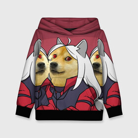 Детская толстовка 3D с принтом ХЕЛЛТЕЙКЕР ДОГГО в Ухте, 100% полиэстер | двухслойный капюшон со шнурком для регулировки, мягкие манжеты на рукавах и по низу толстовки, спереди карман-кенгуру с мягким внутренним слоем | Тематика изображения на принте: anime | azazel | dog | hell | helltaker | justice | lucifer | malina | meme | modeus | pandemonica | zdrada | ад | аниме | демон | догго | здрада | люцифер | малина | мем | модеус | пандемоника | правосудие | хеллтейкер | хэл