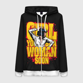 Женская толстовка 3D на молнии с принтом Криминальное чтиво в Ухте, 100% полиэстер | длина до линии бедра, манжеты и пояс оформлены мягкой тканевой резинкой, двухслойный капюшон со шнурком для регулировки, спереди молния, по бокам два кармана | dance | film | films | move | neon | pulp fiction | бандит | бандиты | боевик | брюс уиллис | квентин тарантино | криминал | криминальное чтиво | неон | сэмюэл л джексон | танец | танцы | ума турман | фильм | фильмы