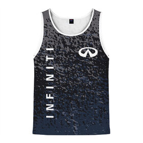 Мужская майка 3D с принтом INFINITI в Ухте, 100% полиэстер | круглая горловина, приталенный силуэт, длина до линии бедра. Пройма и горловина окантованы тонкой бейкой | Тематика изображения на принте: 2020 | auto | infiniti | sport | авто | автомобиль | автомобильные | бренд | инфинити | марка | машины | спорт