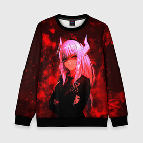 Детский свитшот 3D с принтом HELLTAKER в Ухте, 100% полиэстер | свободная посадка, прямой крой, мягкая тканевая резинка на рукавах и понизу свитшота | Тематика изображения на принте: anime | azazel | hell | helltaker | justice | lucifer | malina | modeus | pandemonica | zdrada | ад | аниме | демон | демонесса | здрада | люцифер | малина | модеус | пандемоника | правосудие | хеллтейкер | хэлтейкер | цербер