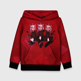 Детская толстовка 3D с принтом HELLTAKER в Ухте, 100% полиэстер | двухслойный капюшон со шнурком для регулировки, мягкие манжеты на рукавах и по низу толстовки, спереди карман-кенгуру с мягким внутренним слоем | Тематика изображения на принте: anime | azazel | hell | helltaker | justice | lucifer | malina | modeus | pandemonica | zdrada | ад | аниме | демон | демонесса | здрада | люцифер | малина | модеус | пандемоника | правосудие | хеллтейкер | хэлтейкер | цербер