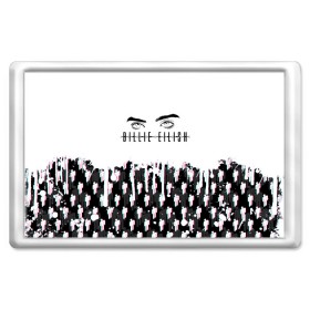 Магнит 45*70 с принтом BILLIE EILISH GLITCH в Ухте, Пластик | Размер: 78*52 мм; Размер печати: 70*45 | Тематика изображения на принте: ayelish | bad guy | bellyache | bilie eilish | bilie elish | billie | billie eilish | eilish | electronic | elish | music | били айлиш | билли айлиш | эйлиш | элиш