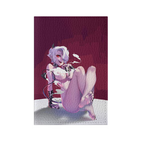 Обложка для паспорта матовая кожа с принтом ХЕЛЛТЕЙКЕР в Ухте, натуральная матовая кожа | размер 19,3 х 13,7 см; прозрачные пластиковые крепления | anime | azazel | hell | helltaker | justice | lucifer | malina | modeus | pandemonica | zdrada | ад | аниме | демон | демонесса | здрада | люцифер | малина | модеус | пандемоника | правосудие | хеллтейкер | хэлтейкер | 