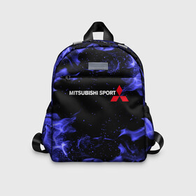 Детский рюкзак 3D с принтом MITSUBISHI в Ухте, 100% полиэстер | лямки с регулируемой длиной, сверху петелька, чтобы рюкзак можно было повесить на вешалку. Основное отделение закрывается на молнию, как и внешний карман. Внутри дополнительный карман. По бокам два дополнительных кармашка | mitsubishi | авто | автомобиль | лого | логотип | митсубиси | митсубиши | текстура