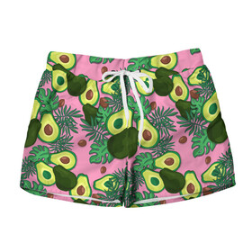 Женские шорты 3D avocado: в Ухте, 100% полиэстер | прямой крой, два кармана без застежек по бокам. Мягкая трикотажная резинка на поясе, внутри которой широкие завязки. Длина до середины бедра | avocado | авокадо | веганство | вегетарианство | еда | зеленый | земля | зож | листья | овощи | позиция | природа | фрукты