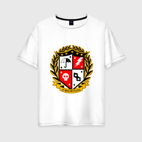 Женская футболка хлопок Oversize с принтом Академия Амбрелла 2 в Ухте, 100% хлопок | свободный крой, круглый ворот, спущенный рукав, длина до линии бедер
 | dark horse comics | netflix | the umbrella academy | umbrella | академия амбрелла | белая скрипка | бен харгривз | комикс | комильфо | космобой | кракен | реджинальд харгривз | сеанс | слух