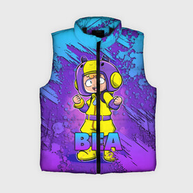 Женский жилет утепленный 3D с принтом BRAWL STARS BEA в Ухте,  |  | bibi | brawl | brawl stars | crow | leon | stars | бравл | бравл старс | браво старс | игра | компьютерная | кров | леон | онлайн | старс