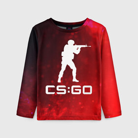 Детский лонгслив 3D с принтом CS GO | КС ГО в Ухте, 100% полиэстер | длинные рукава, круглый вырез горловины, полуприлегающий силуэт
 | asiimov | counter | counter strike | counterstrike | cs go | cs:go | csgo | global | offensive | strike | гоу | каэс | контер | контр | контра | контрстрайк | кс го | кс:го | ксго | страйк | сы пщ