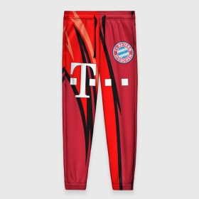 Женские брюки 3D с принтом ФК Бавария Мюнхен в Ухте, полиэстер 100% | прямой крой, два кармана без застежек по бокам, с мягкой трикотажной резинкой на поясе и по низу штанин. В поясе для дополнительного комфорта — широкие завязки | juventus | lfc | sport | бавария | мюнхен | спорт | фк | футбол