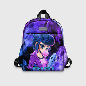 Детский рюкзак 3D с принтом BRAWL STARS BIBI в Ухте, 100% полиэстер | лямки с регулируемой длиной, сверху петелька, чтобы рюкзак можно было повесить на вешалку. Основное отделение закрывается на молнию, как и внешний карман. Внутри дополнительный карман. По бокам два дополнительных кармашка | bibi | brawl | brawl stars | crow | leon | stars | бравл | бравл старс | браво старс | игра | компьютерная | кров | леон | огонь | онлайн | старс