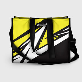 Сумка-шоппер 3D с принтом Borussia Dortmund в Ухте, 100% полиэстер | застегивается на металлическую кнопку; внутренний карман застегивается на молнию. Стенки укреплены специальным мягким материалом, чтобы защитить содержимое от несильных ударов
 | borussia | dortmund | juventus | lfc | sport | спорт | фк | футбол