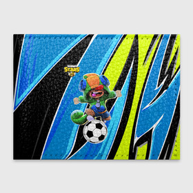 Обложка для студенческого билета с принтом Brawl STARS (футбол) в Ухте, натуральная кожа | Размер: 11*8 см; Печать на всей внешней стороне | brawl | leon | moba | stars | supercell | игра | коллаборация | коллаж | паттерн | футбол